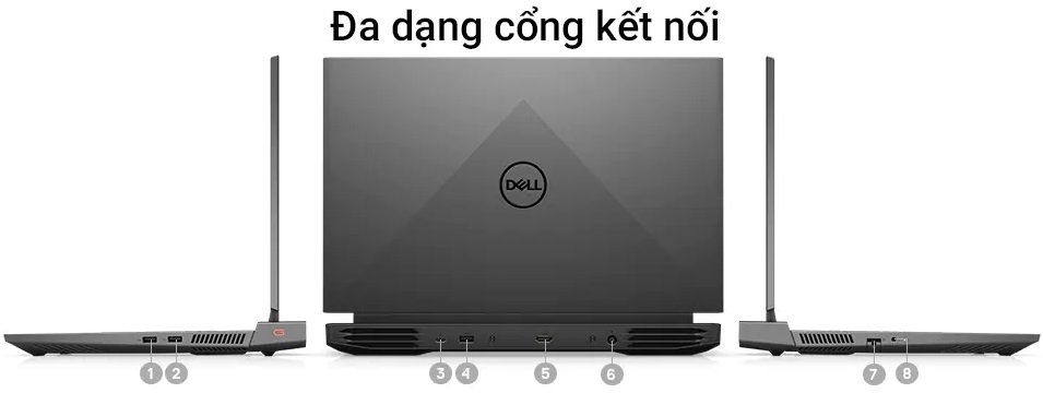 Laptop Dell Gaming G15 5511 i7 (P105F006AGR) - Cổng kết nối