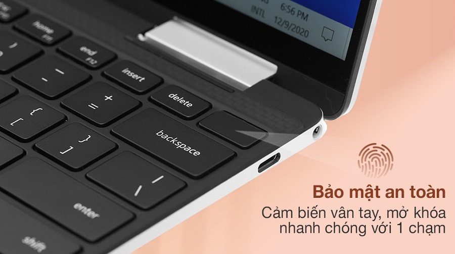 Dell XPS 13 9310 i7-1165G7 (JGNH62) - Cảm biến vân tay