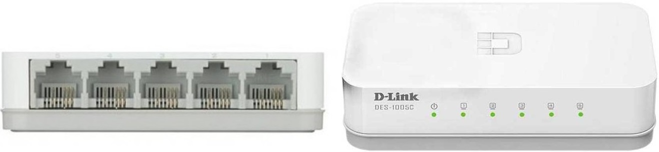 Switch D-Link DES 1005C 5-Port 10/100 Mbps