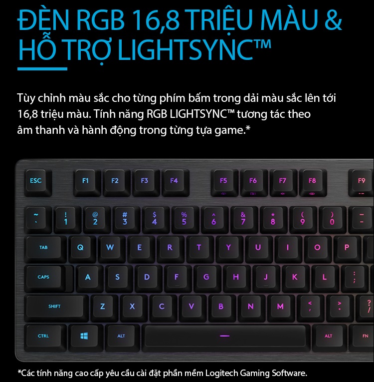 Bàn phím cơ Logitech Gaming G512