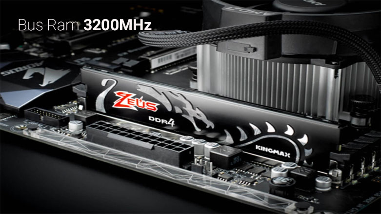 Ram Kingmax 16GB DDR4-3200 HEATSINK (Zeus) | Bus Ram 3200 MHz