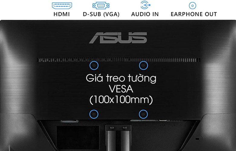Màn hình LCD Asus 21.5 inch VA229HR | Kết nối